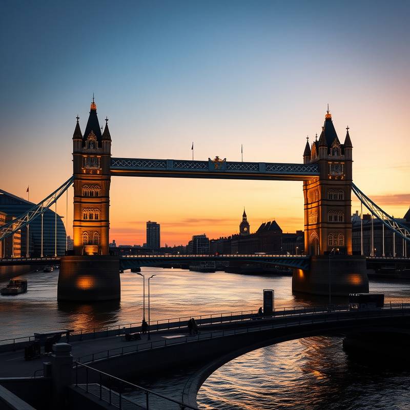 Bilde av Tower Bridge i London, som symboliserer engelskkurs